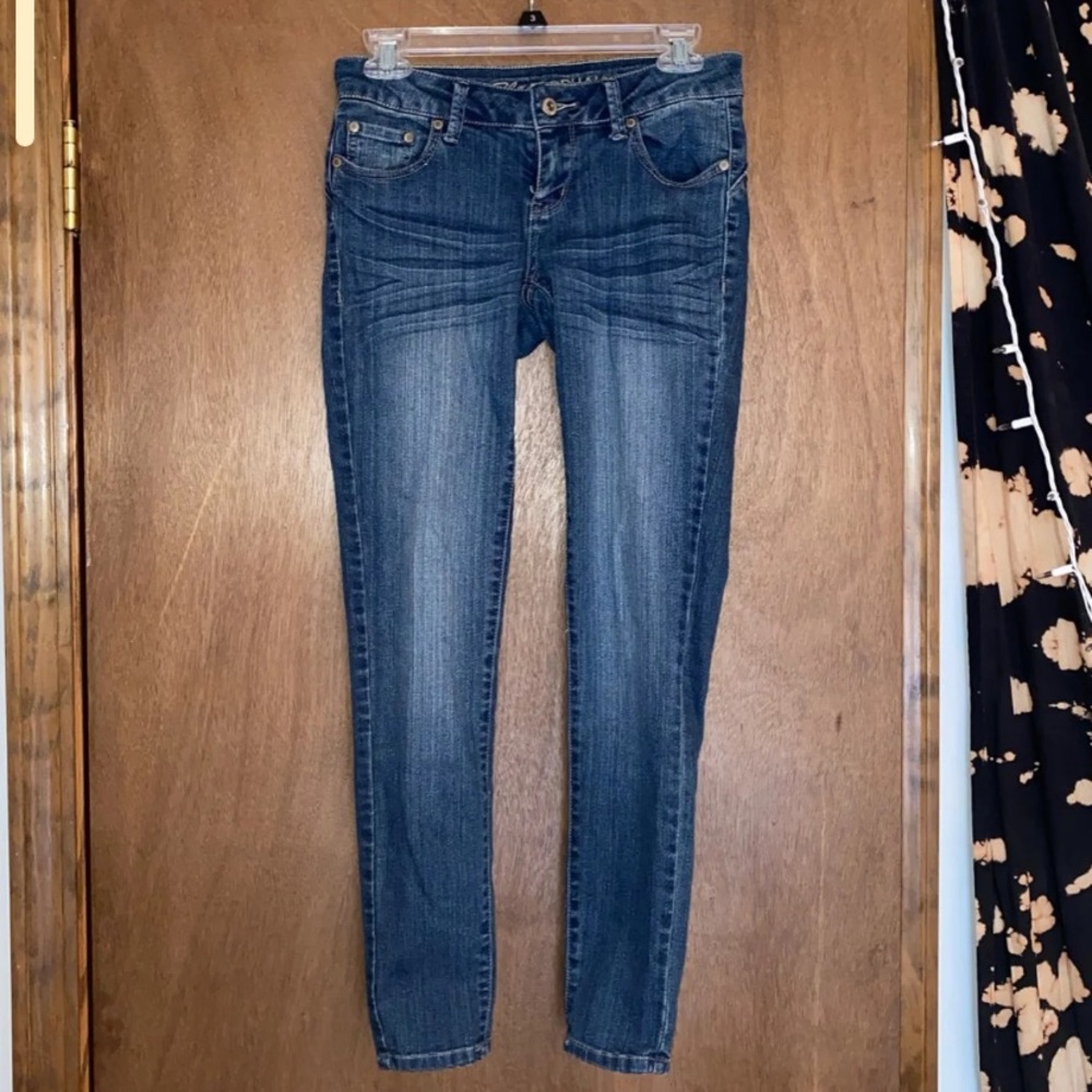 Blue Asphalt Wet Seal Stretch Blue Jeans (5 Short)